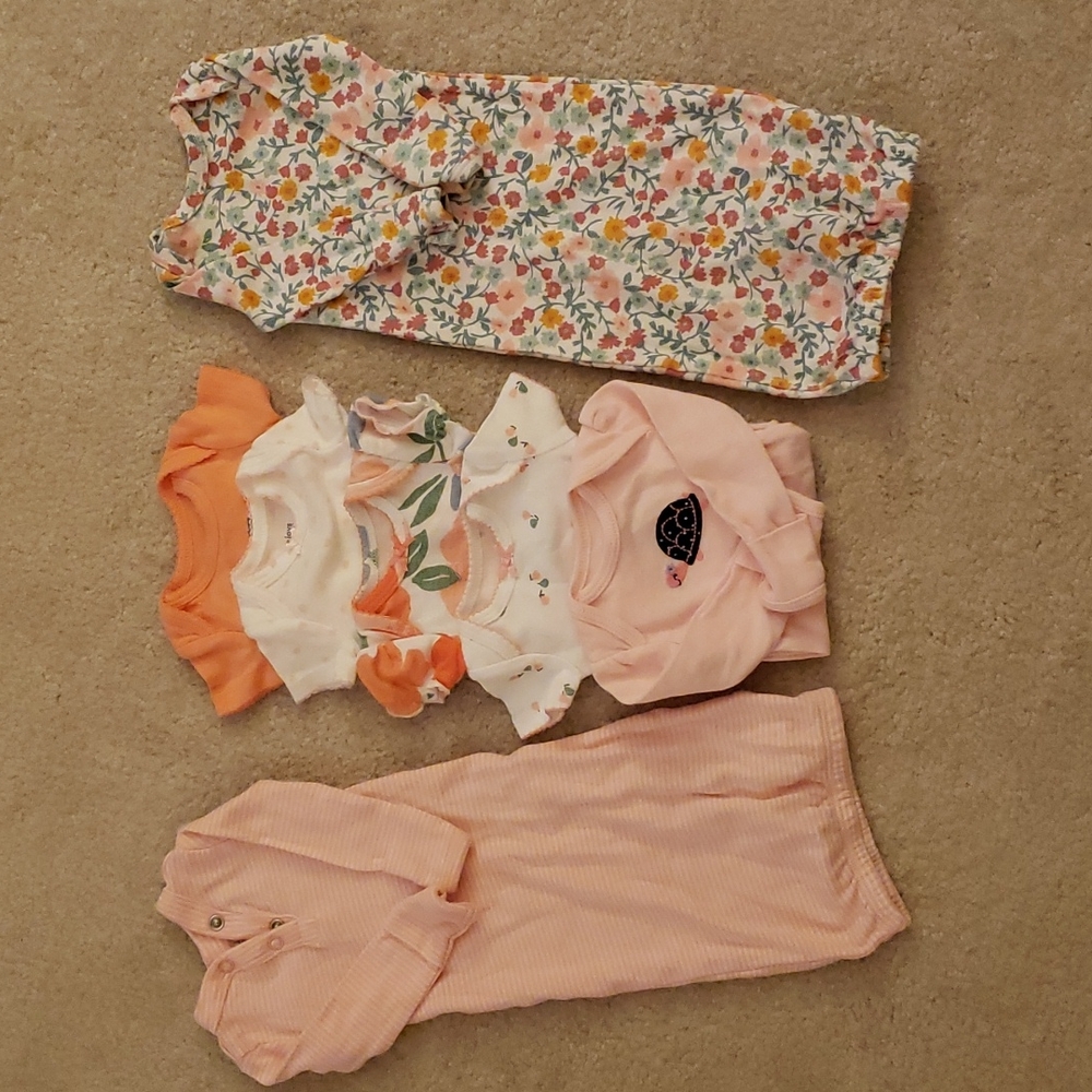 7pc PREEMIE baby clothes  lot